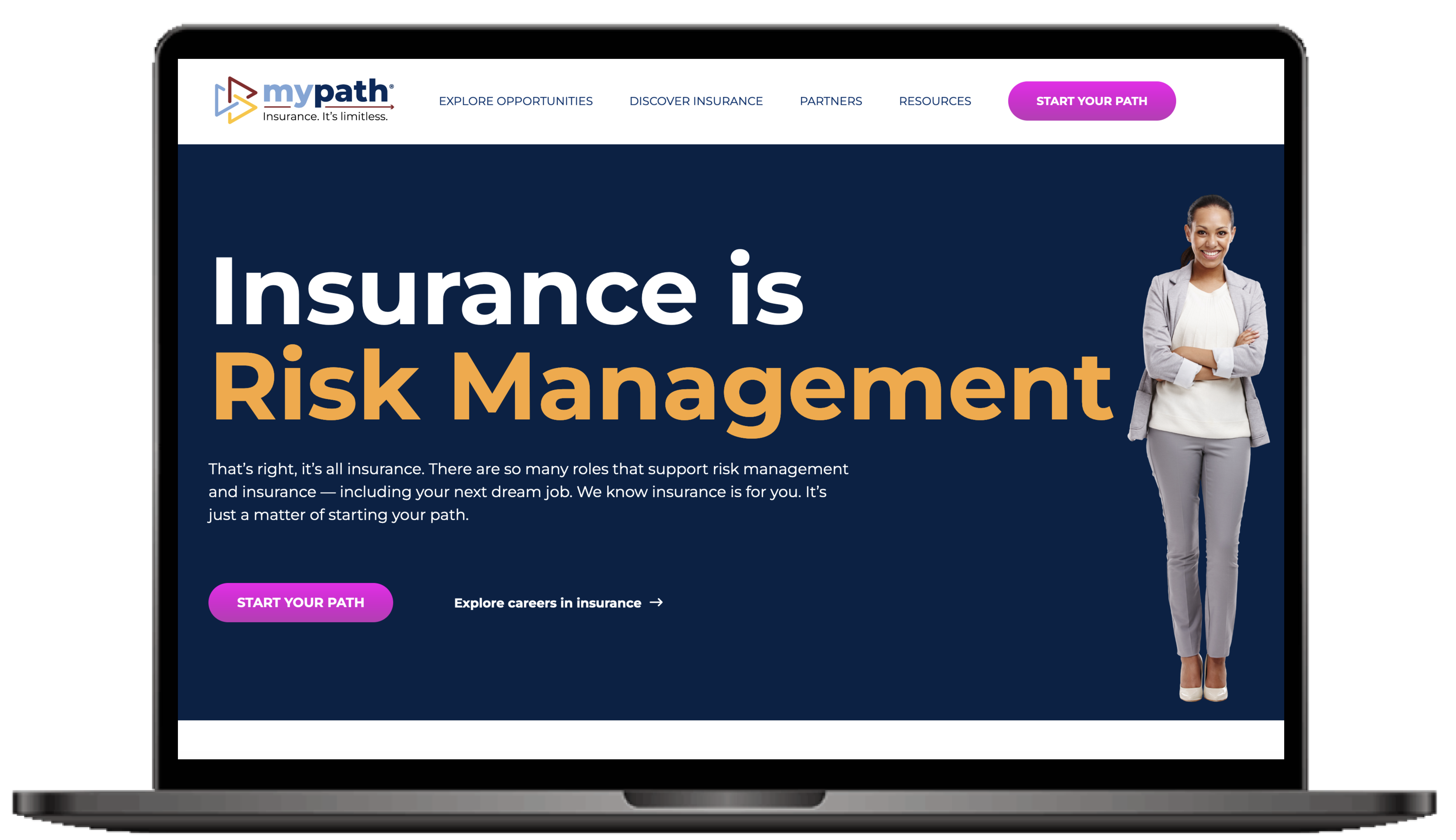 insure my path website snapshot